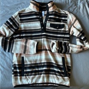 Cinch fleece quarter button up